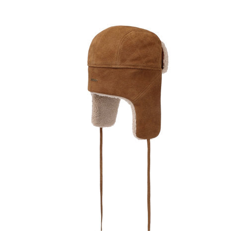 STETSON Mütze Leder Fliegermütze Chapka Bomber Cap Lapeer Gr.XL
