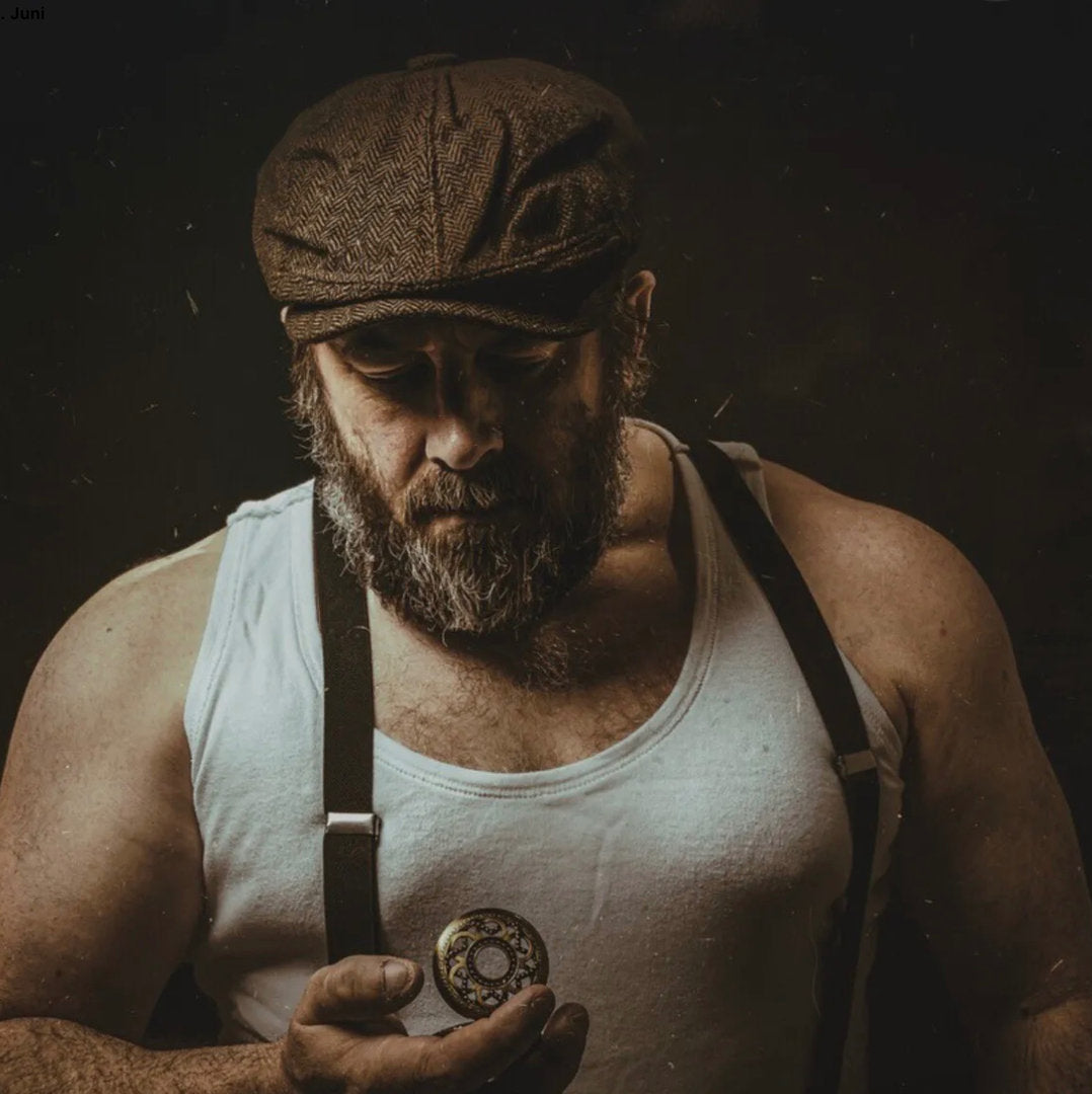 BRIXTON Mütze BROOD SNAP CAP braun herringbone