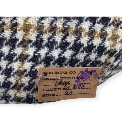 STETSON Mütze Hatteras Gr.61 HARRIS-TWEED Hahnentritt
