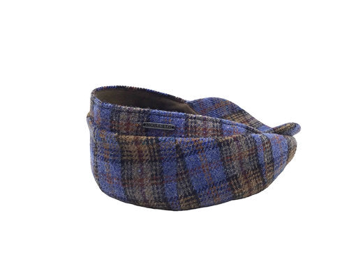 STETSON Mütze Hatteras blau kariert Winter
