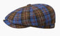 STETSON Mütze Hatteras blau kariert Winter