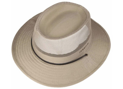 STETSON TAKANI Safarihut Trekkinghut Coolmax Baumwolle Stoffhut beige