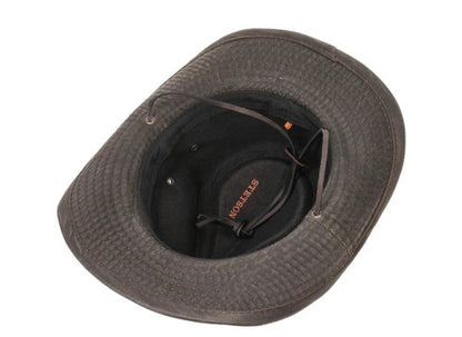 STETSON Westernhut DIAZ Vintage used look UV40+ Kinnband Cowboyhut braun