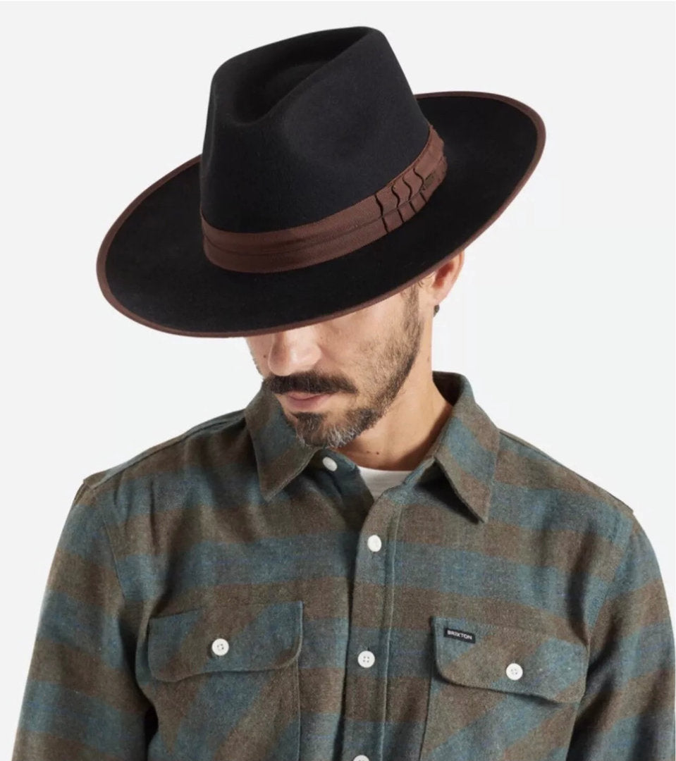 BRIXTON Hut  FIELD HAT RENO Wollfilz schwarz