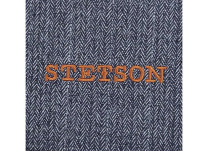 STETSON Mütze Hatteras Fischgrät braun Tweed Schurwolle Winter