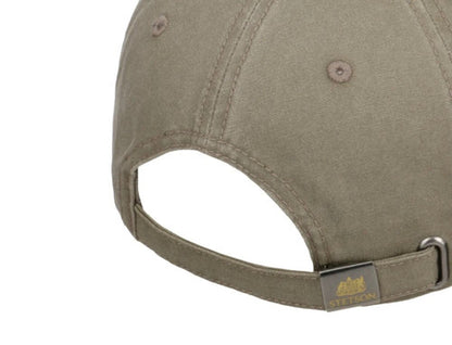 STETSON Mütze  BASECAP Lederschirm American oliv/braun UPF40+ Sommer größenverstellbar