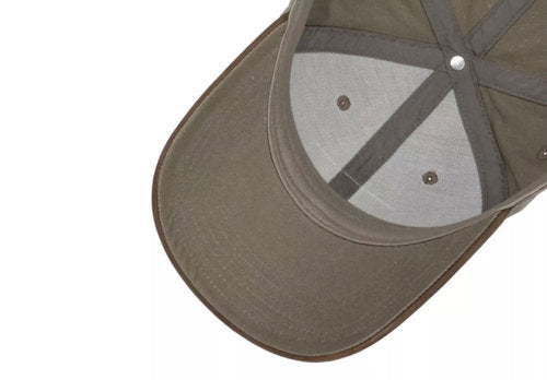 STETSON Mütze  BASECAP Lederschirm American oliv/braun UPF40+ Sommer größenverstellbar