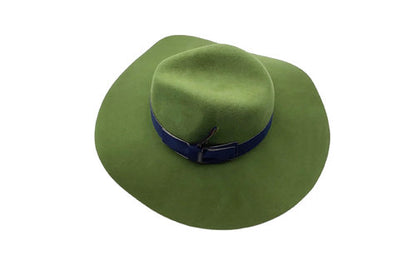 STETSON Schlapphut Filzhut Damenhut Wollfilz grün Gr.55