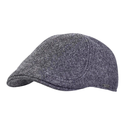 Wigèns Mütze PUB CAP Kneipenmütze grau Schurwolle MELTON WOOL